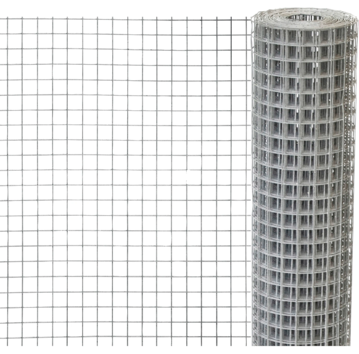 Mr. Gardener Drahtgitter, 12,7 x 12,7 x 1,05 x 500 mm, verzinkt, silberfarben, 046060